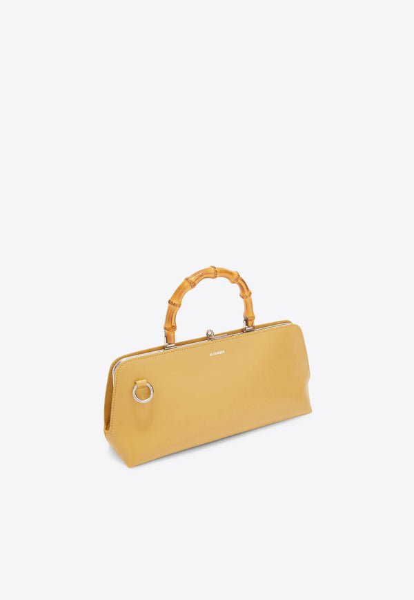 Jil Sander Small Goji Bamboo Top Handle Bag J07ZH0042YELLOW