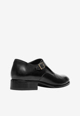 Tom Ford Edgar Single Monk Strap Leather Shoes J1029-LCL021P 1N001 Black