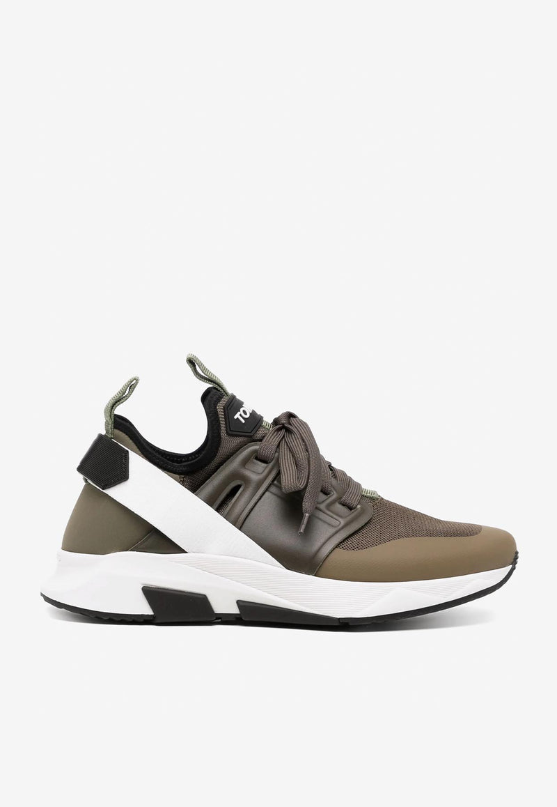 Tom Ford Jago Low-Top Sneakers J1100-TOF023N 3EW18 Green