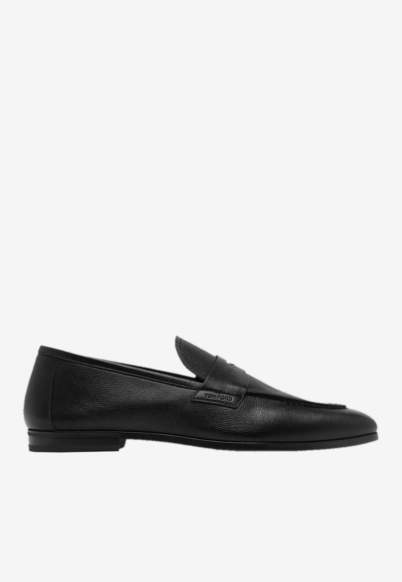 Tom Ford Sean Twisted Band Loafers J1339-LCL458N 1N001 Black