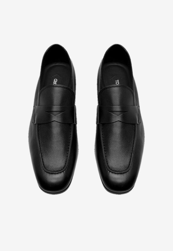 Tom Ford Sean Twisted Band Loafers J1339-LCL458N 1N001 Black