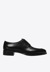 Tom Ford Tudor Lace-Up Shoes in Burnished Leather J1503-LCL021N 1N001 Black