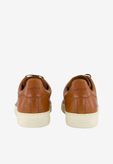 Tom Ford Warwick Leather Low-Top Sneakers Brown J1507-LBU002N EWB