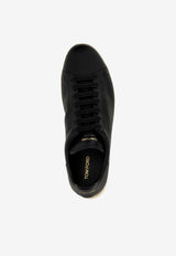 Tom Ford Warwick Leather Low-Top Sneakers Black J1507-LCL045L 3NW02