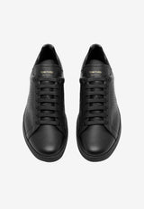 Tom Ford Warwick Leather Low-Top Sneakers Black J1507-LCL045L NNP