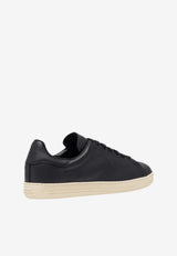 Tom Ford Warwick Low-Top Leather Sneakers J1507-LCL460N 3NW02 Black