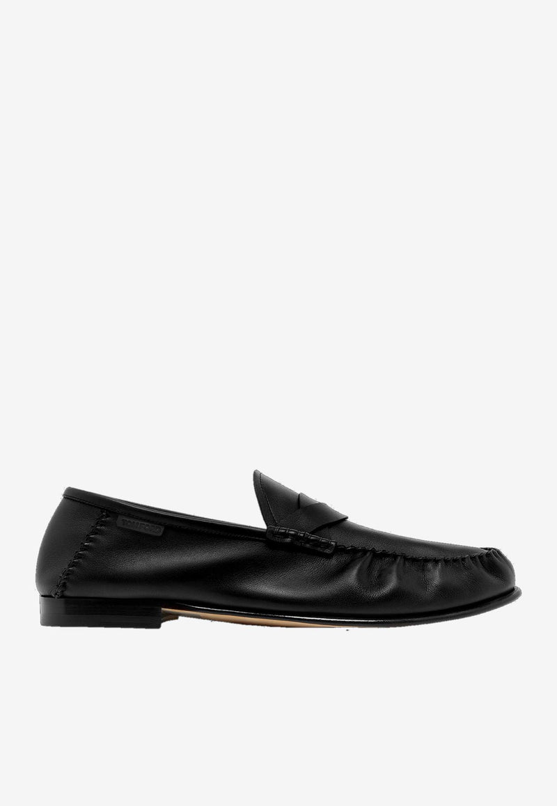 Tom Ford Ripley Leather Loafers J1528-LCL477N 1N001 Black