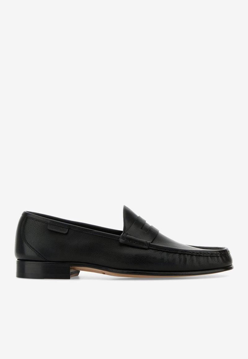 Tom Ford Penny-Slot Leather Loafers Black J1545-LGO033N 1N001