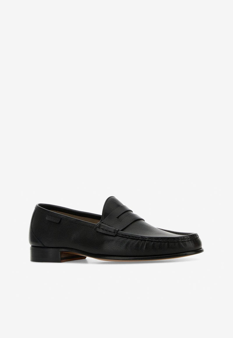 Tom Ford Penny-Slot Leather Loafers Black J1545-LGO033N 1N001
