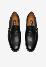 Tom Ford Gigi Twisted-Band Leather Loafers Black J1555-LGO033X 1N001