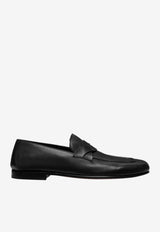 Tom Ford Gigi Twisted-Band Loafers in Supple Leather Black J1556-LBU002N 1N001