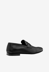 Tom Ford Gigi Twisted-Band Loafers in Supple Leather Black J1556-LBU002N 1N001