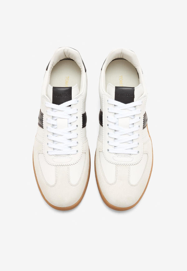 Tom Ford Archer Suede Low-Top Sneakers White J1558-LCL457N 5W028