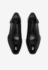 Tom Ford Vincent Leather Brogue Single Monk Strap Black J1616-LCL497P NAA