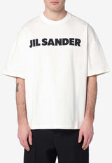 Jil Sander Logo Print Oversized T-shirt White J21GC0001J45148/Q_JILSA-102