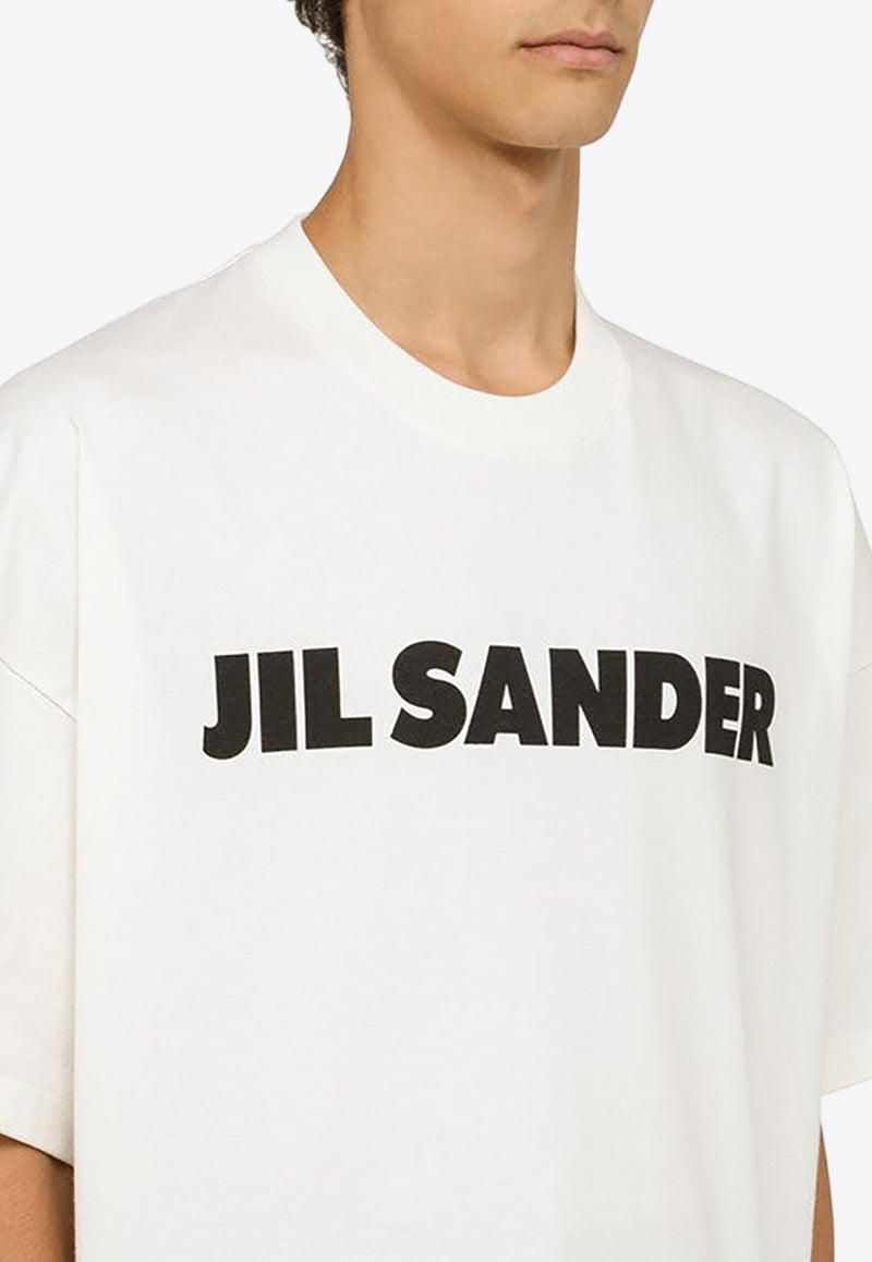 Jil Sander Logo Print Crewneck T-shirt White J21GC0001J45148/O_JILSA-102