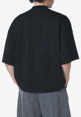 Jil Sander Mock-Neck T-shirt Black J21GC0005J45084/S_JILSA-001