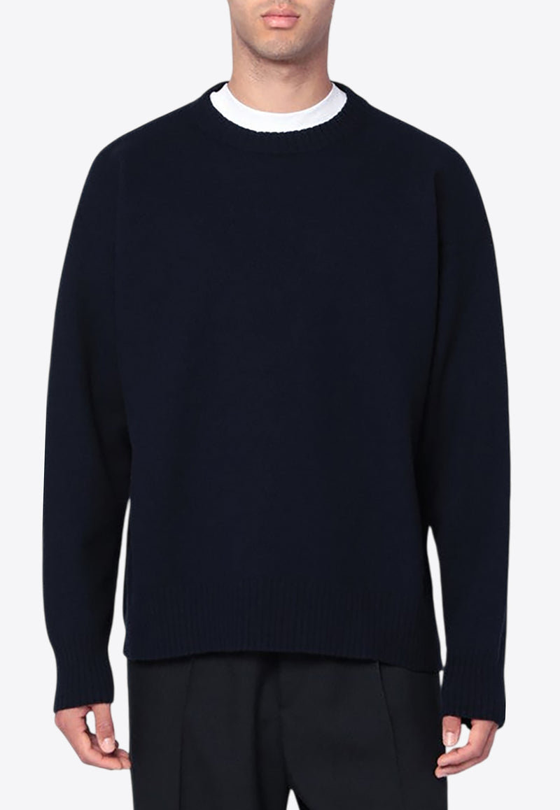 Jil Sander Wool Knit Crewneck Sweater Midnight Blue J21GP0003J14603/R_JILSA-402