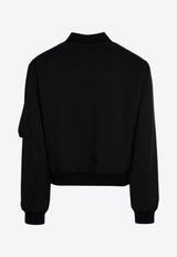 Jil Sander Zip-Up Gabardine Bomber Jacket Black J22BN0241J70001/P_JILSA-001