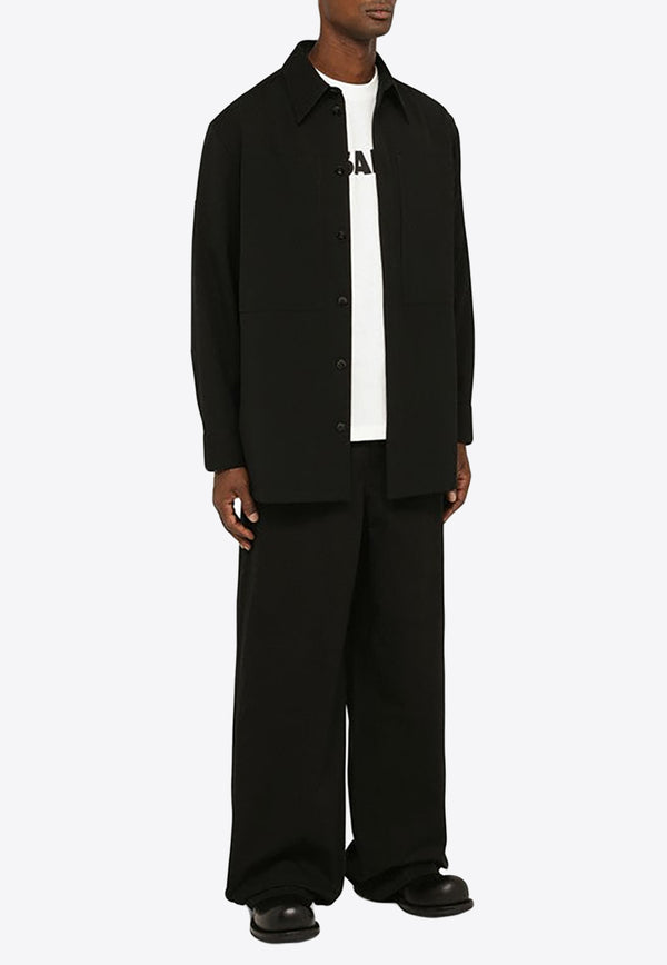 Jil Sander Long-Sleeved Wool Shirt Black J22DL0176J40002/N_JILSA-001