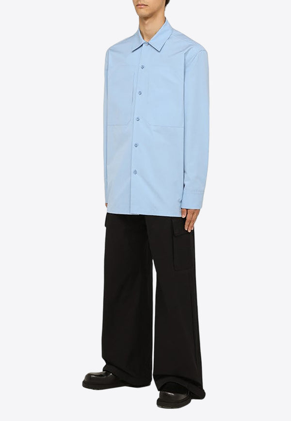 Jil Sander Oversized Long-Sleeved Shirt Blue J22DL0193J45002/O_JILSA-523