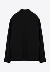 Jil Sander Zip-Up Long-Sleeved Shirt Jacket Black J22DL0254J70001/P_JILSA-001