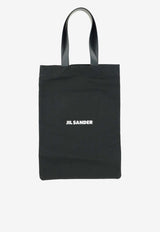 Jil Sander Large Logo Print Tote Bag Black J25WC0004_P4863_001