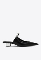JW PEI Helena Vegan Leather Mules Black J3120505-1EL/Q_JWPEI-BLK
