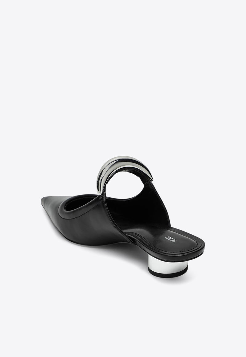 JW PEI Helena Vegan Leather Mules Black J3120505-1EL/Q_JWPEI-BLK