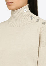 Jil Sander High-Neck Wool Knit Sweater J40GP0135J14653/N_JILSA-280