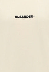 Jil Sander Logo Embroidered Crewneck Sweatshirt Cream J40GU0001_J20010_279
