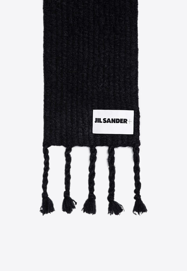 Jil Sander Mohair Blend Knitted Scarf Black J40ZZ0142J14731/P_JILSA-001