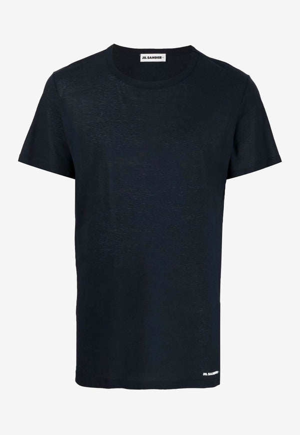 Jil Sander Solid Short-Sleeved T-shirt J47GC0012-J45031NAVY