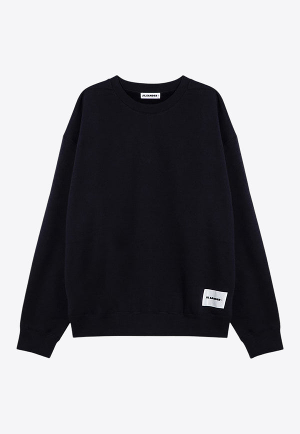 Jil Sander Logo Patch Crewneck Sweatshirt Midnight Blue J47GU0104J20039/P_JILSA-402