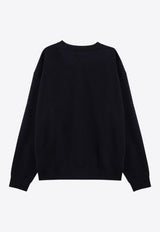 Jil Sander Logo Patch Crewneck Sweatshirt Midnight Blue J47GU0104J20039/P_JILSA-402