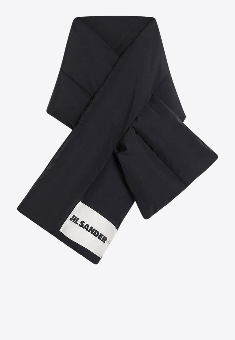 Jil Sander Padded Scarf with Logo-Label Black J47TE0001J74276/R_JILSA-001