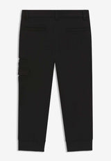 Hugo Boss Kids Boys Logo Print Track Pants Black J52296/09B_BLACK