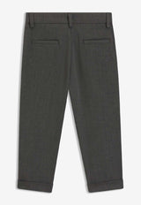 Hugo Boss Kids Boys Herringbone Tailored Pants Black J52302/09B_BLACK