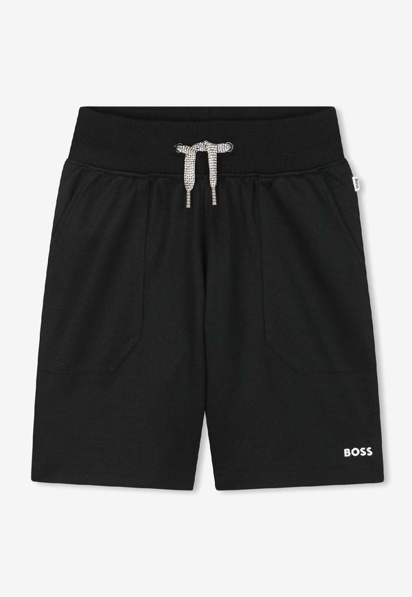 Hugo Boss Kids Boys Track Shorts Black J52312/09B_BLACK