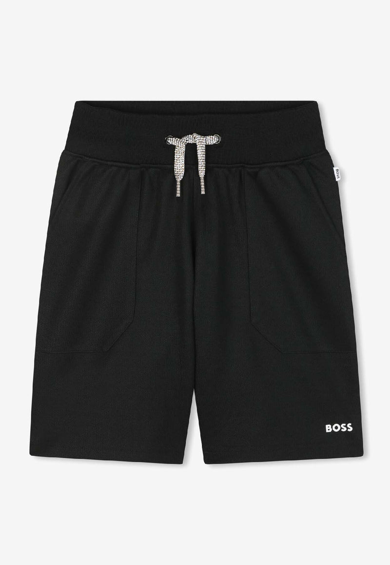 Hugo Boss Kids Boys Track Shorts Black J52312/09B_BLACK