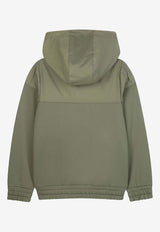 Hugo Boss Kids Boys Monogram Zip-Up Hoodie Green J52328/724_GREEN