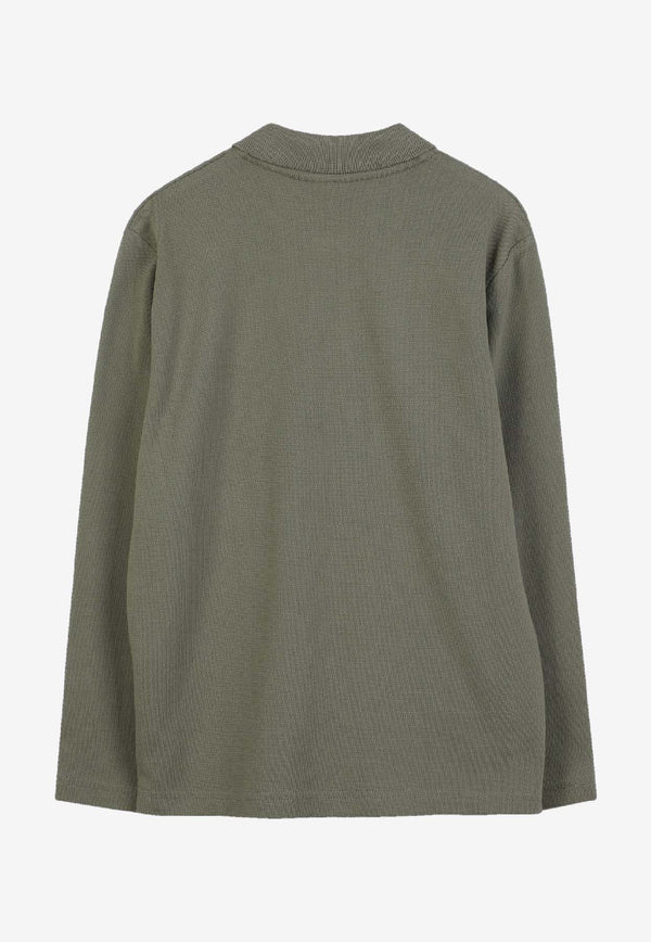 Hugo Boss Kids Boys Long-Sleeved Polo T-shirt Green J52333/724_GREEN