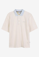 Hugo Boss Kids Boys Striped Logo Polo T-shirt White J52336/10P_WHITE