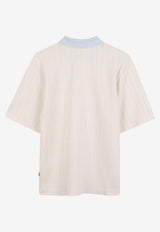 Hugo Boss Kids Boys Striped Logo Polo T-shirt White J52336/10P_WHITE