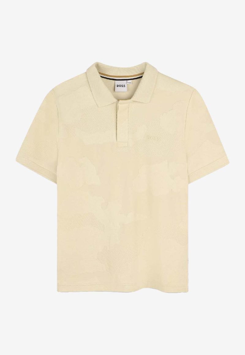 Hugo Boss Kids Boys Logo Polo T-shirt Sand J52337/21C_SAND