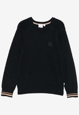 Hugo Boss Kids Boys Logo Patch Sweater Black J52343/09B_BLACK