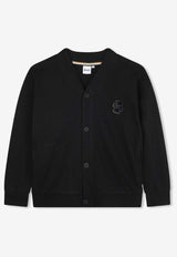 Hugo Boss Kids Boys Embroidered Logo Cardigan Black J52350/09B_BLACK