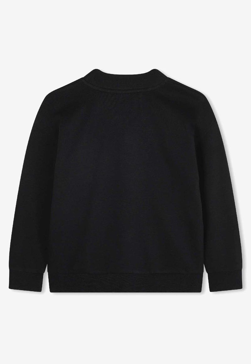 Hugo Boss Kids Boys Embroidered Logo Cardigan Black J52350/09B_BLACK