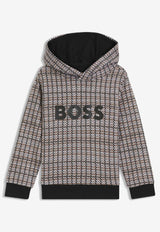 Hugo Boss Kids Boys Printed Hooded Sweatshirt Black J52357/09B_BLACK