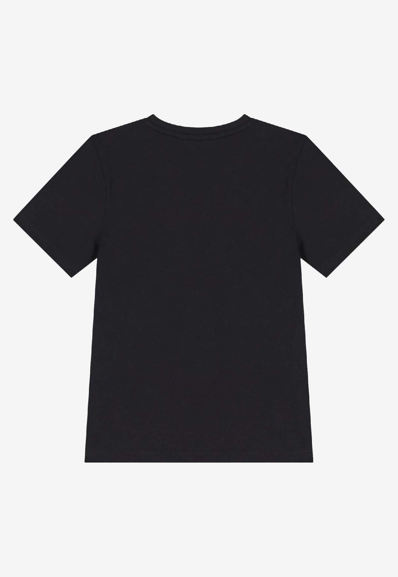 Hugo Boss Kids Boys Logo Print T-shirt Black J52358/09B_BLACK